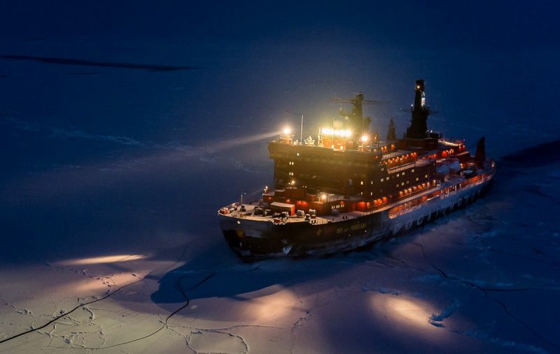 На Северном полюсе