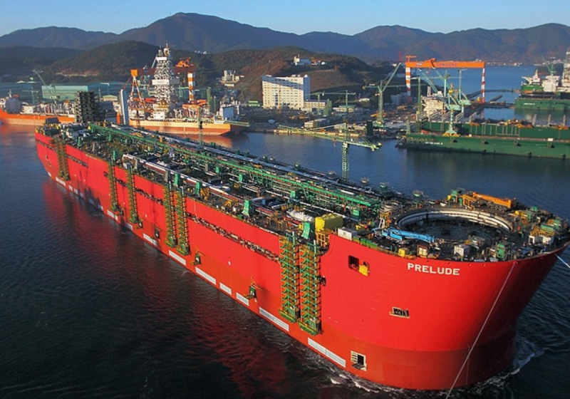 Самый большой корабль в мире Prelude FLNG