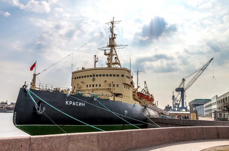 Музей мирового океана ледокол Красин в Санкт-Петербурге