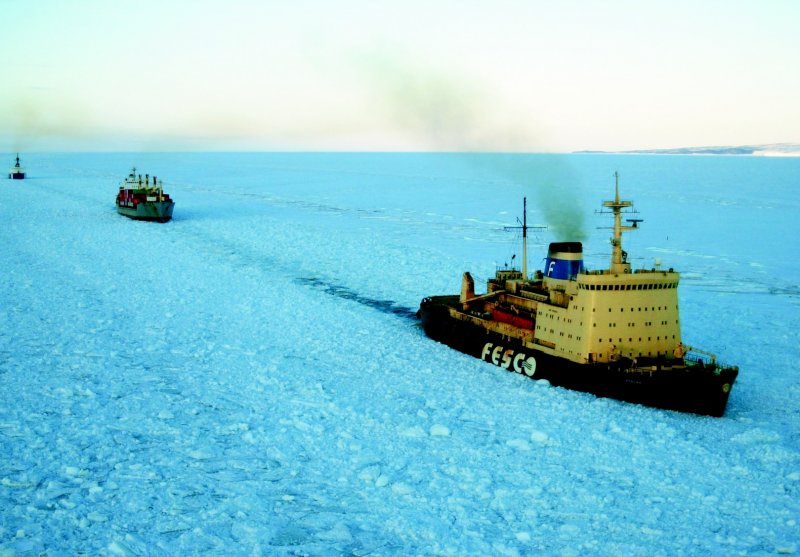 Ледокол Красин в Арктике