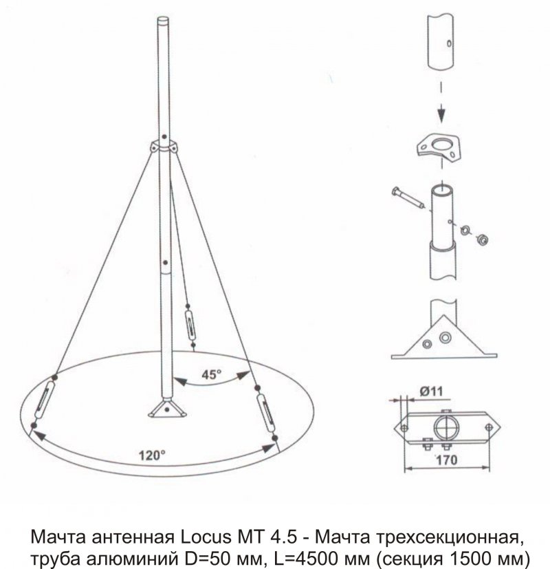 Такелаж мачта ХЖ4.115.062