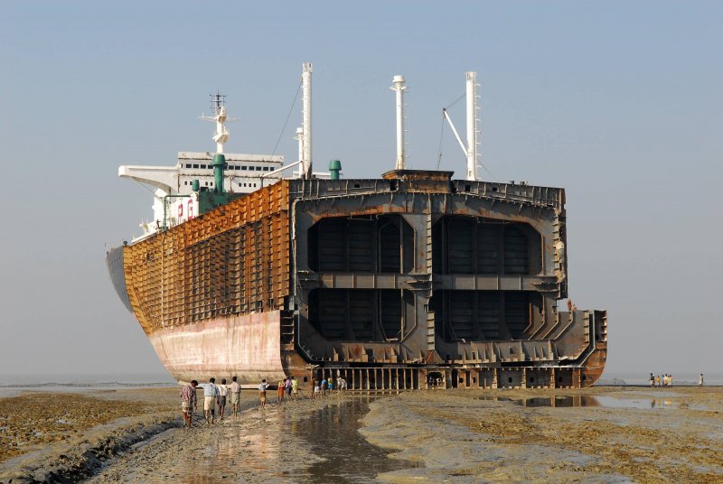 Нуадибу Мавритания кладбище кораблей