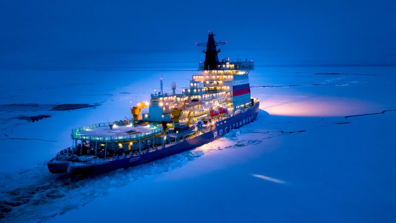 Мурманск ледокол 50 лет Победы