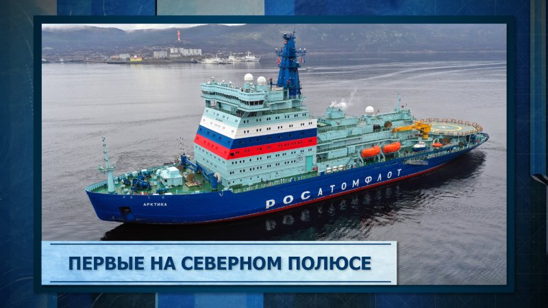 Атомный ледокол Арктика Северный полюс