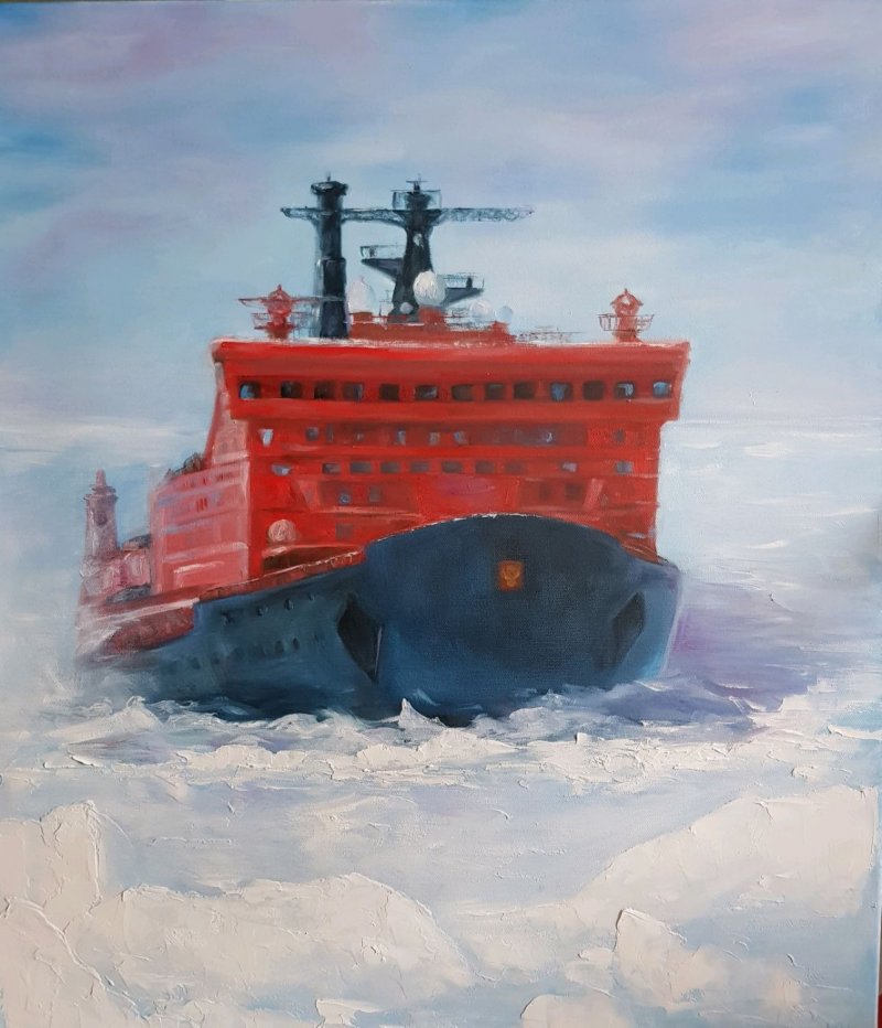 Ледокол Красин картина