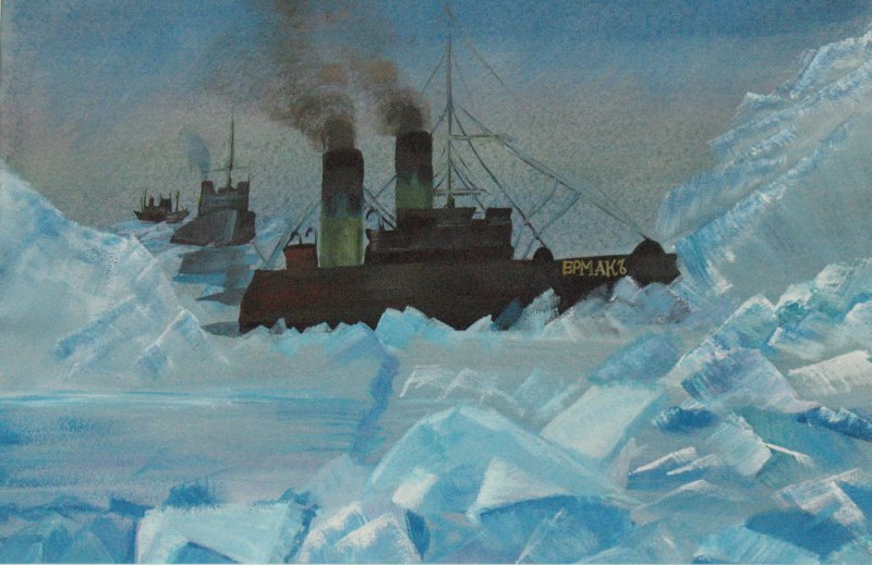 Ледокол Ермак картина