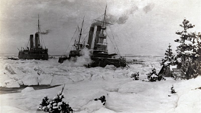 Первый в мире ледокол Ермак