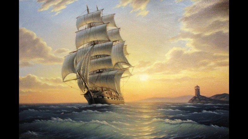 Морской пейзаж/художник Сычев Алексей Владимирович