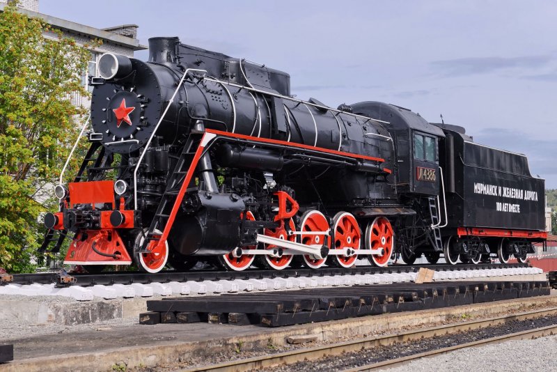 Паровоз л-4386 Мурманск