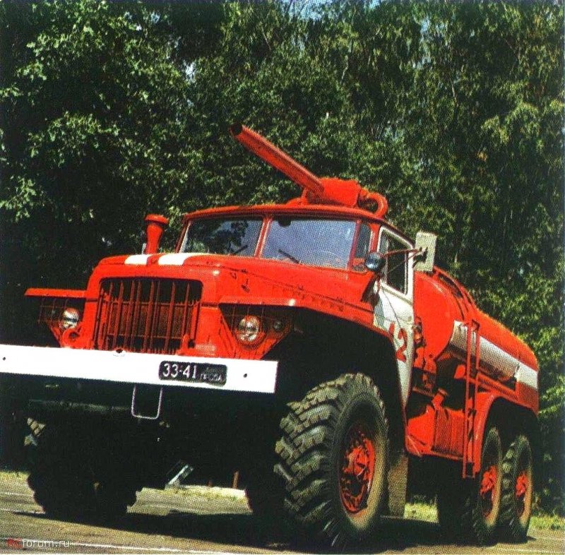 Урал 375 пожарная машина