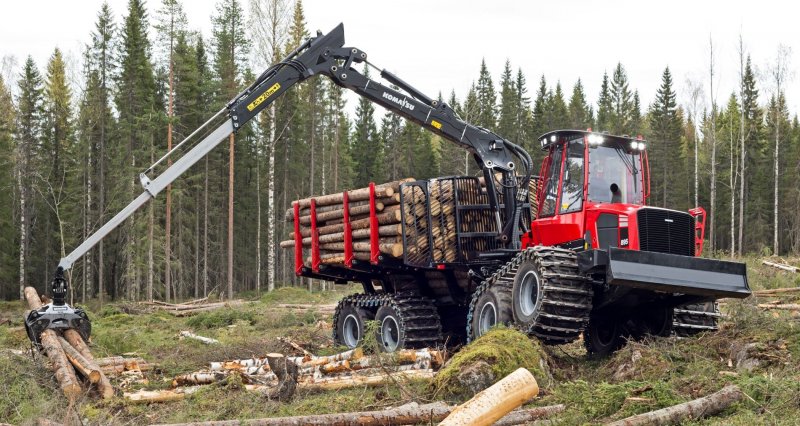 Komatsu-865 Лесозаготовительная техника