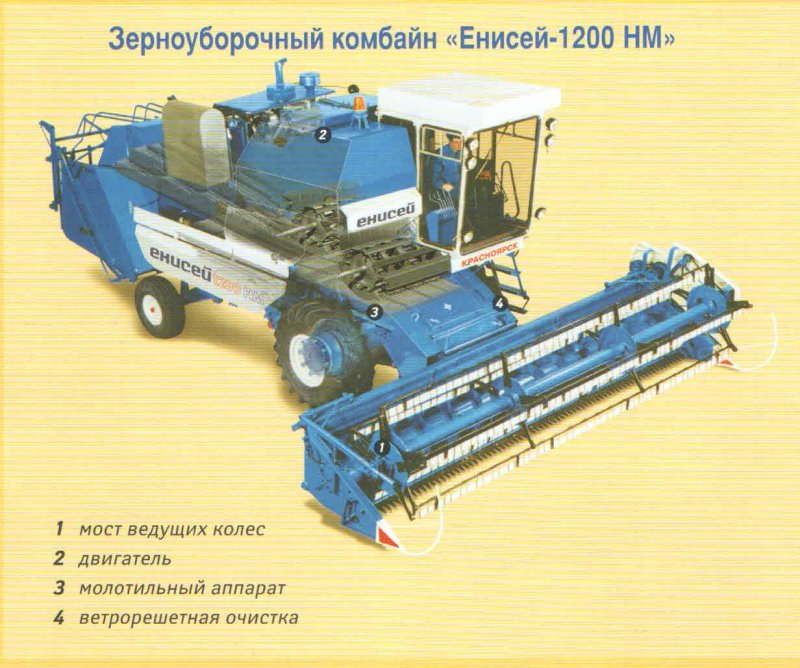 Комбайны Нива Енисей Колос Дон 1500
