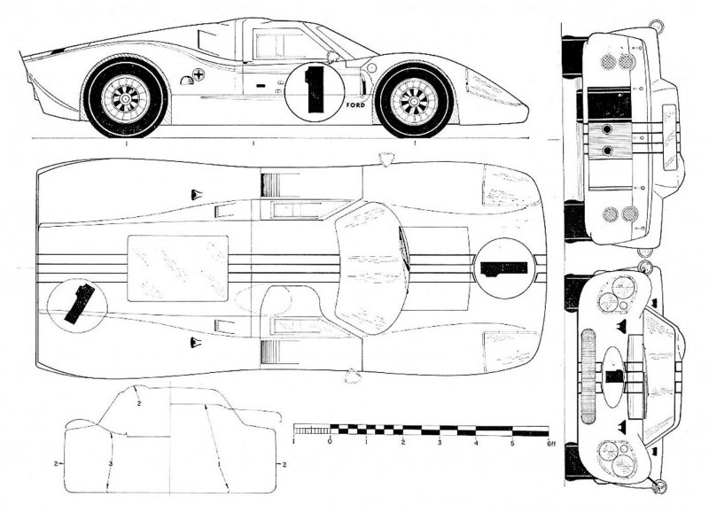 Ferrari f40 Blueprint