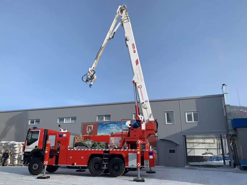Пожарный пеноподъемник ППП-38-80 шасси КАМАЗ-6540 6х4