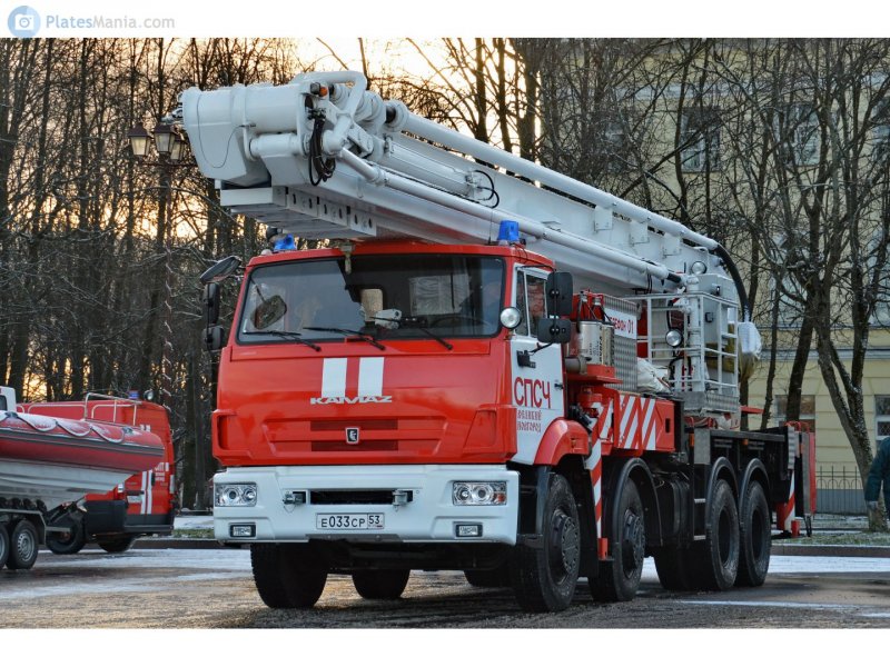 Пожарная автолестница ал-52 (КАМАЗ-65201)-130вр