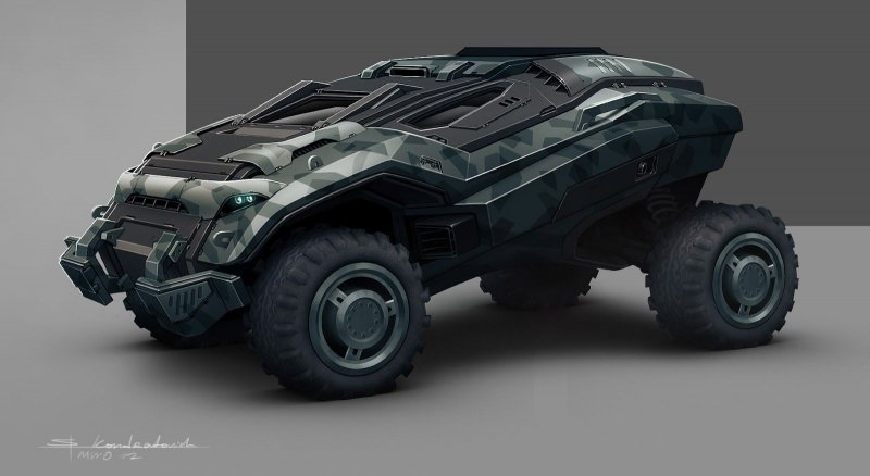 Sci Fi броневик вездеход