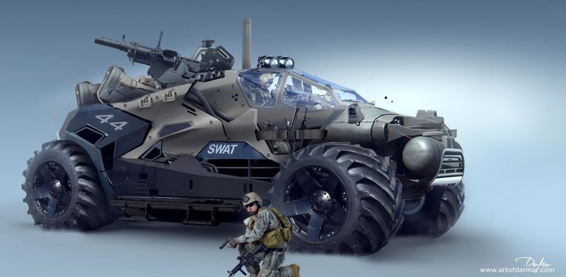 Sci Fi броневик вездеход
