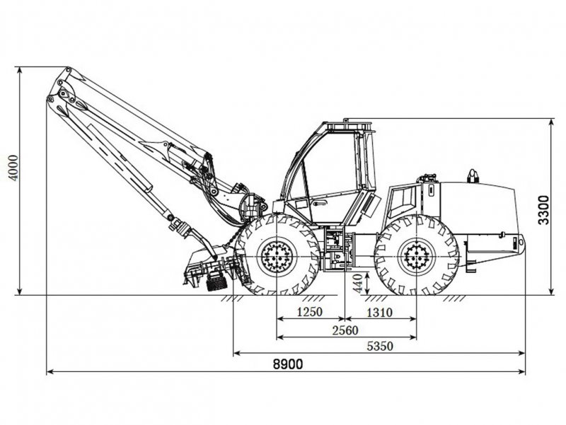 Форвардер Komatsu 895