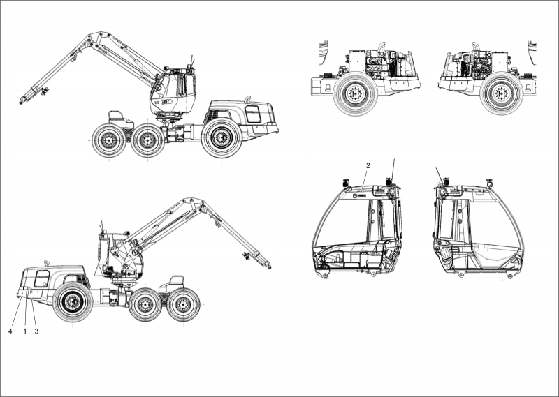 Форвардер Komatsu 875