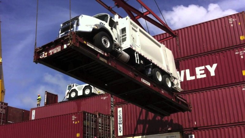 40 Flat Rack Container с грузом