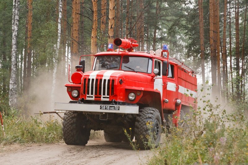 Мойка пожарного автомобиля