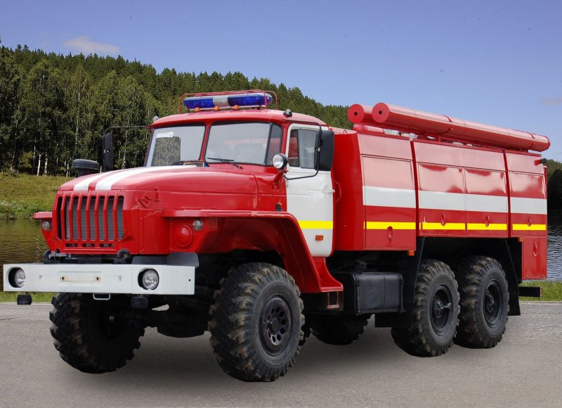 Пожарная машина Урал 5557