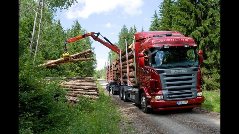 Scania лесовоз