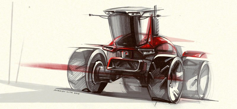 Автономный трактор Case IH